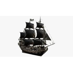 3D Galleon Black Pearl Pirate Ship